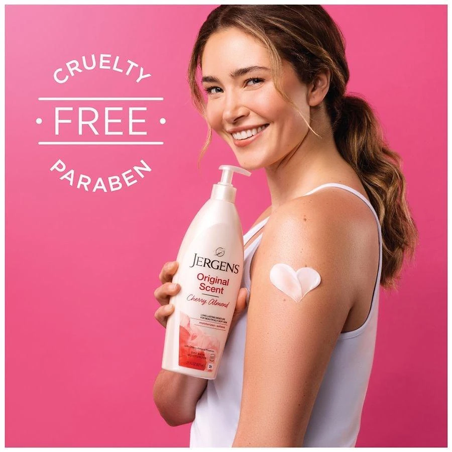 商品Jergens|Dry Skin Moisturizer Body Lotion Cherry Almond,价格¥89,第5张图片详细描述