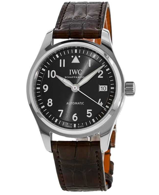 商品IWC Schaffhausen|IWC Pilot's Mark XVIII Slate Grey Leather Strap Unisex Watch IW324001,价格¥27711,第1张图片