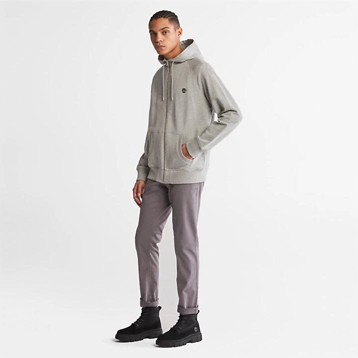 商品Timberland|Exeter River Zip-front Hoodie for Men in Grey,价格¥829,第3张图片详细描述