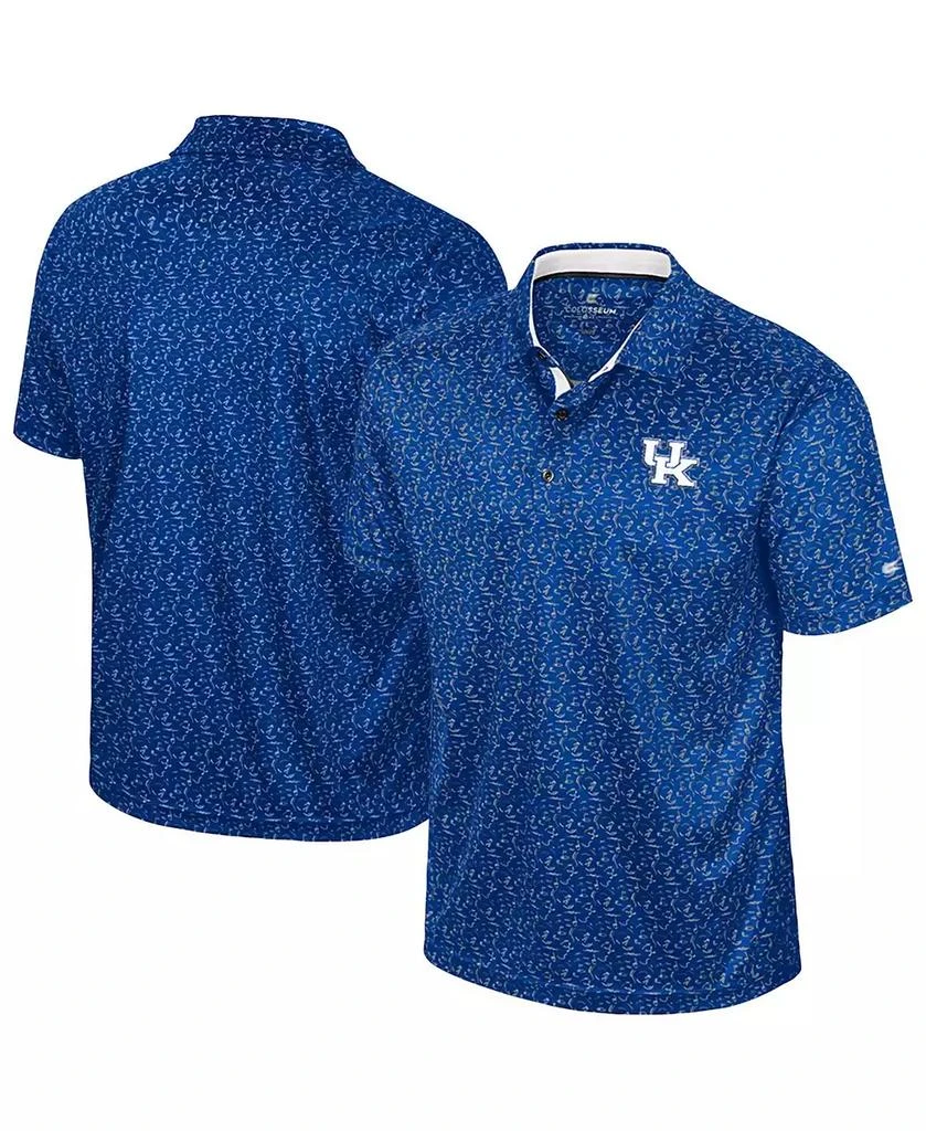 商品Colosseum|Men's Royal Kentucky Wildcats Sublimated Golf Polo Shirt,价格¥374,第1张图片