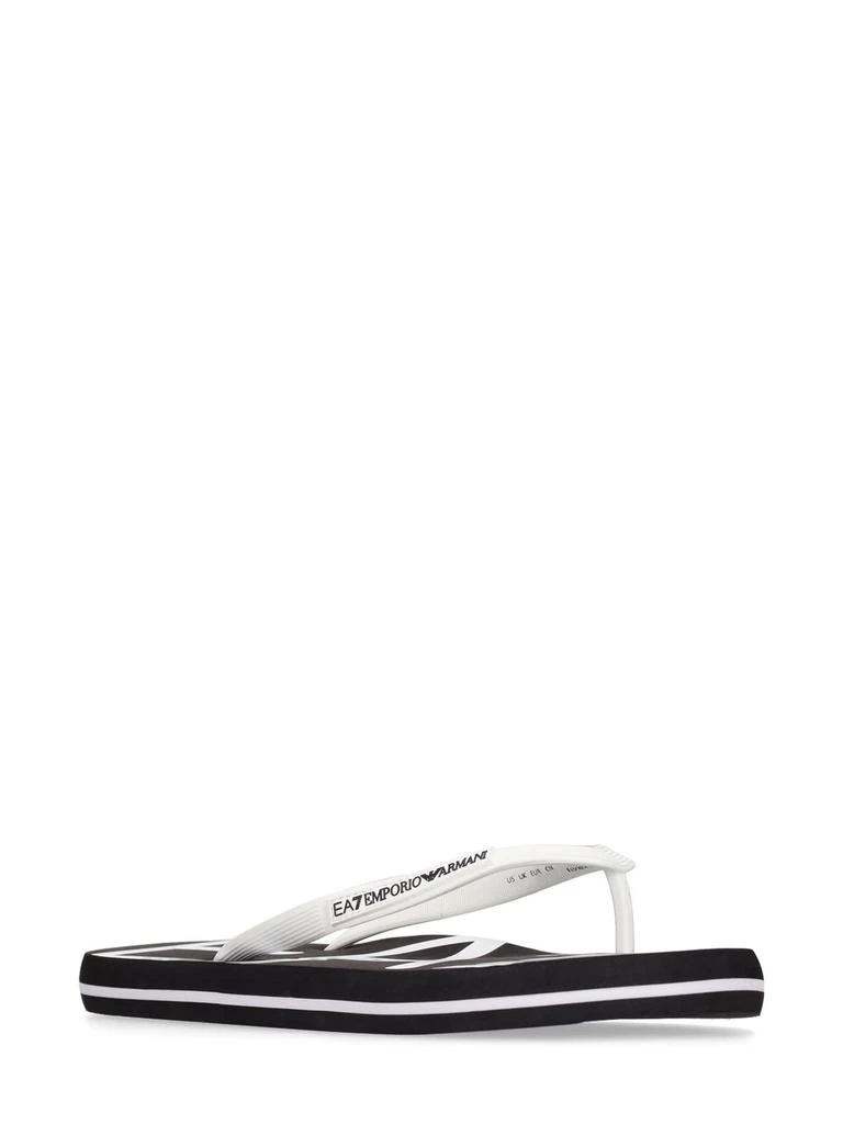 商品Emporio Armani|Logo Rubber Flip Flops,价格¥138,第2张图片详细描述