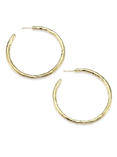 商品Ippolita|Glamazon 18K Yellow Gold #4 Hoop Earrings/2.15",价格¥18916,第1张图片