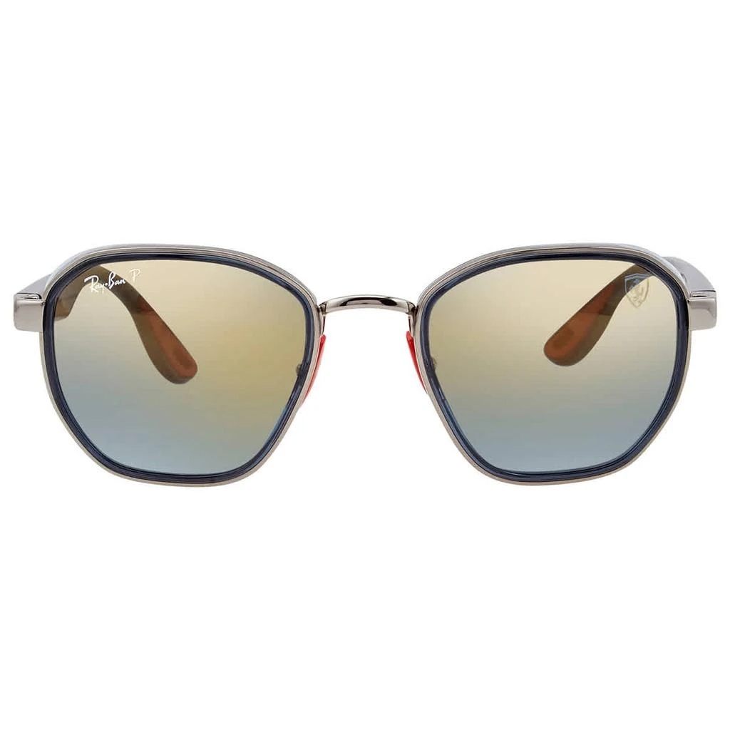 商品Ray-Ban|Scuderia Ferrari Blue Gradient Mirror Chromance Geometric Unisex Sunglasses RB3674M F001J0 50,价格¥1350,第2张图片详细描述