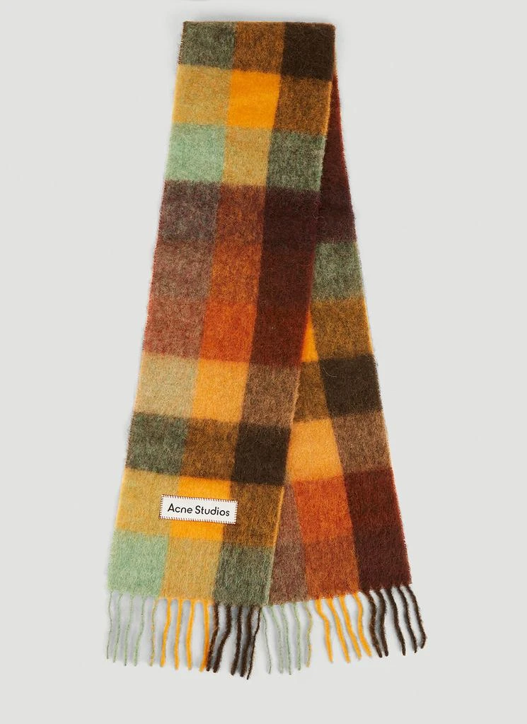 商品Acne Studios|Fringed Check Scarf,价格¥1509,第3张图片详细描述