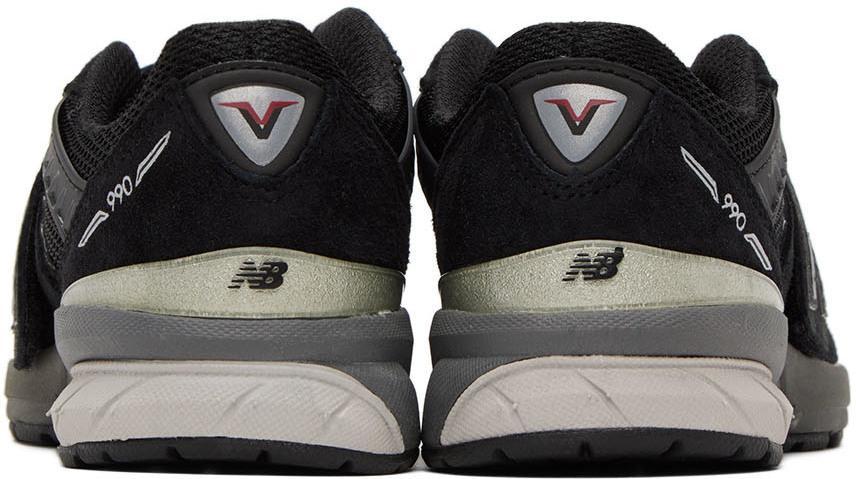 商品New Balance|Kids Black 990v5 Hook & Loop Little Kids Sneakers,价格¥929,第4张图片详细描述