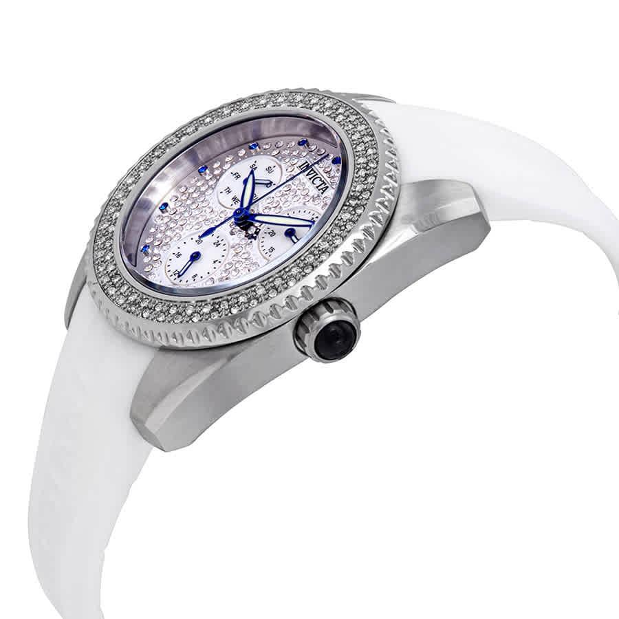 Invicta Angel Crystal White Dial Ladies Watch 28482商品第2张图片规格展示