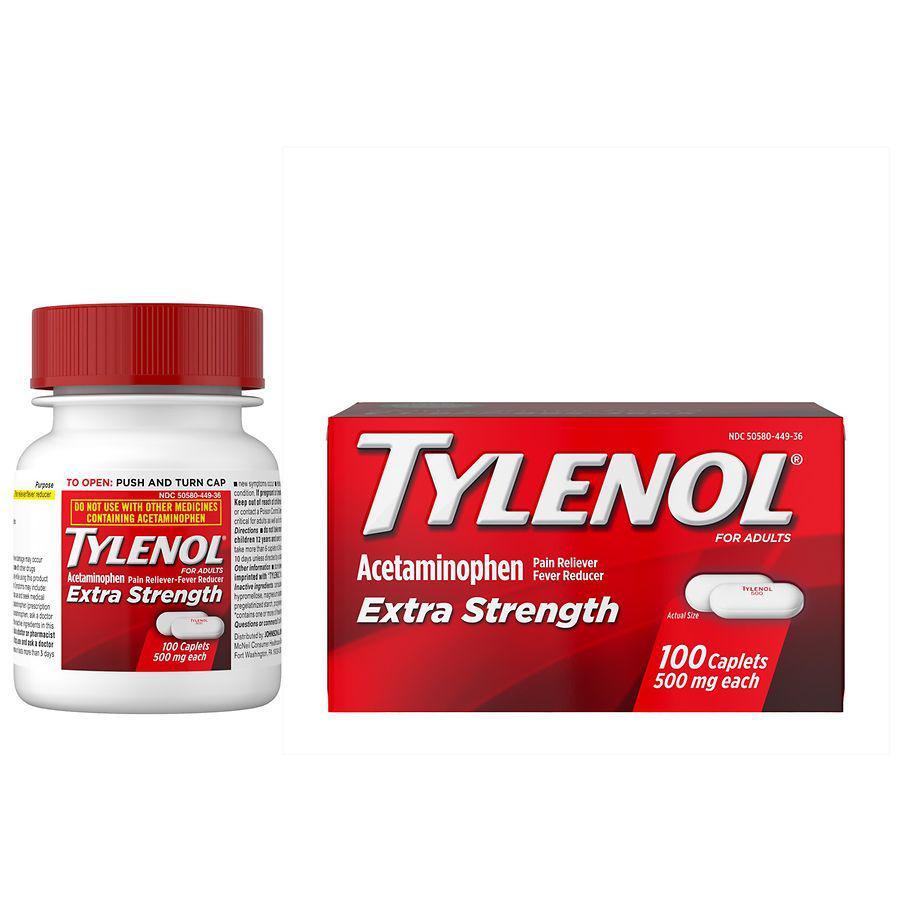 商品TYLENOL|Extra Strength Caplets with 500 mg Acetaminophen,价格¥76,第5张图片详细描述