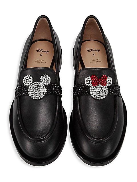 Disney x Stuart Weitzman Palmer Leather Loafers商品第5张图片规格展示