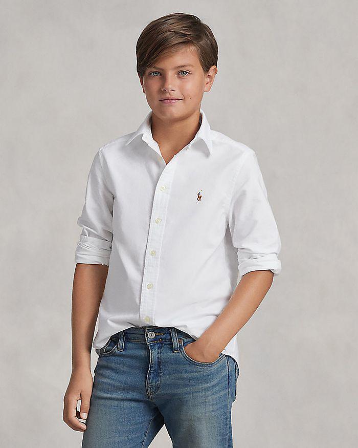 商品Ralph Lauren|Boys' Cotton Oxford - Little Kid, Big Kid,价格¥384,第1张图片