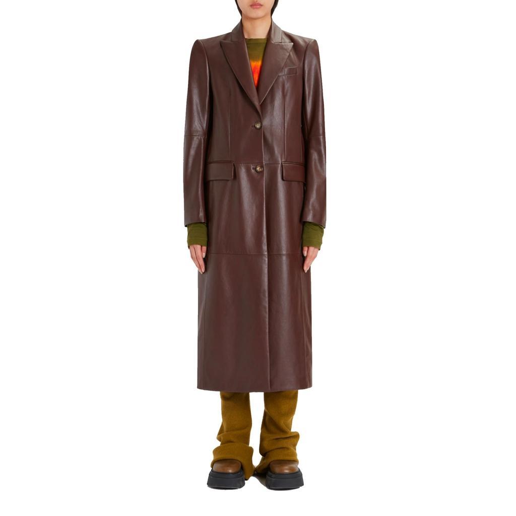 商品Max Mara|Sportmax Leather Trench Coat,价格¥10660,第4张图片详细描述