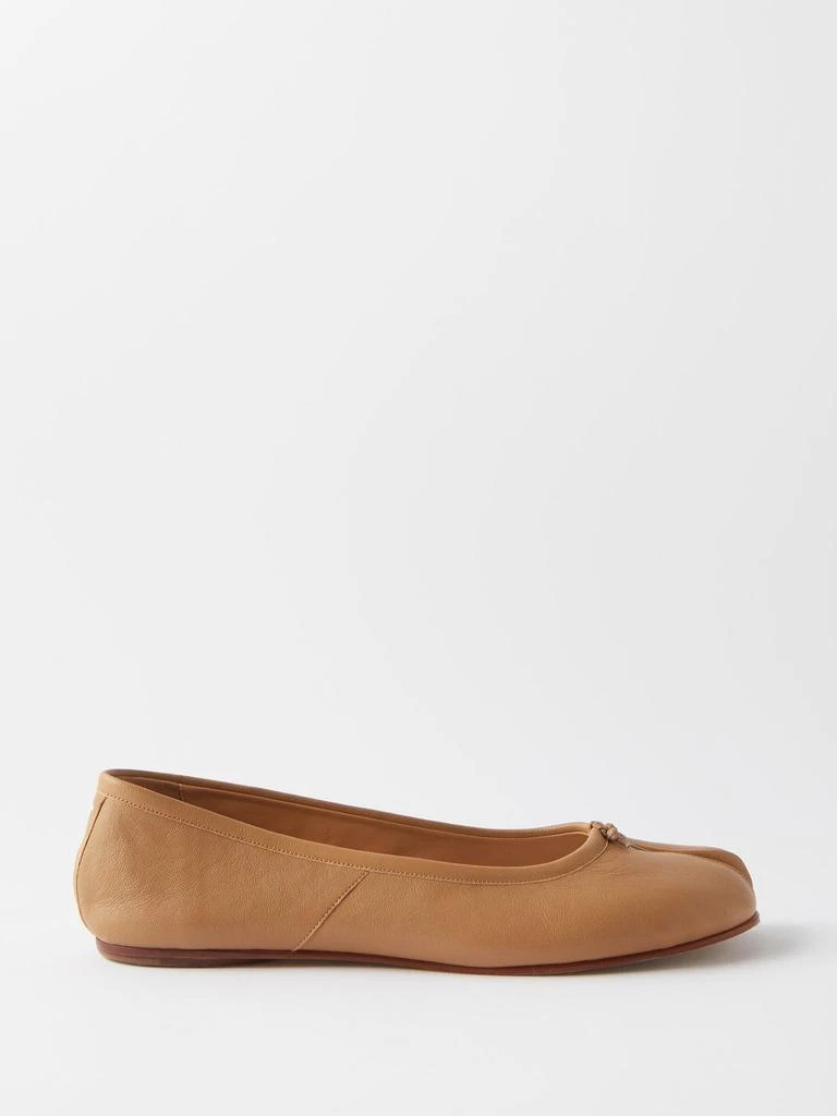 商品MAISON MARGIELA|Tabi split-toe leather ballet flats,价格¥3561,第1张图片