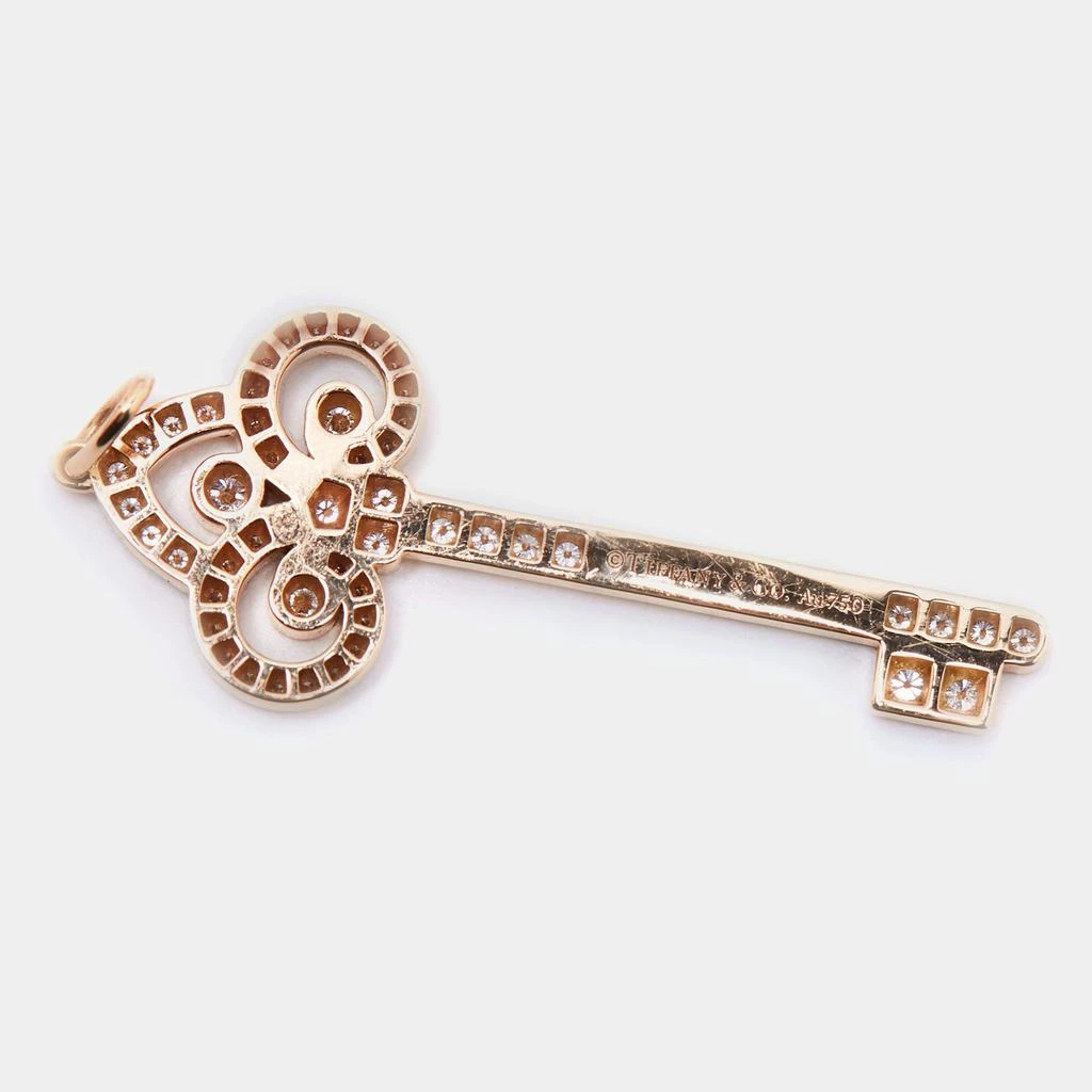 商品[二手商品] Tiffany & Co.|Tiffany & Co. Fleur de Lis Key Diamond 18k Rose Gold Pendant,价格¥22771,第3张图片详细描述