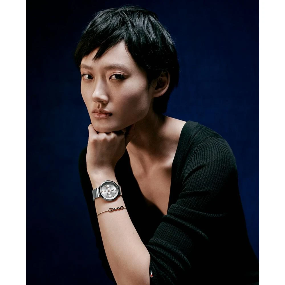 商品Tommy Hilfiger|Women's Stainless Steel Mesh Bracelet Watch 40mm,价格¥868,第4张图片详细描述