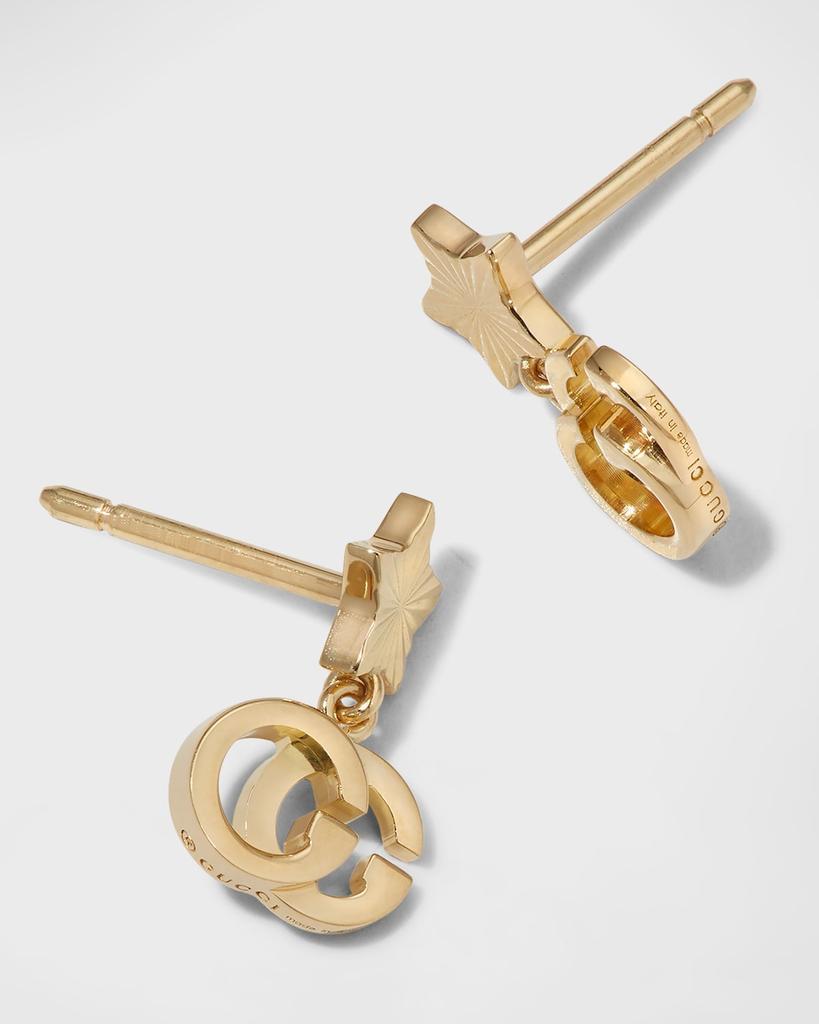 商品Gucci|18k Yellow Gold Running G Star Earrings,价格¥6272,第7张图片详细描述