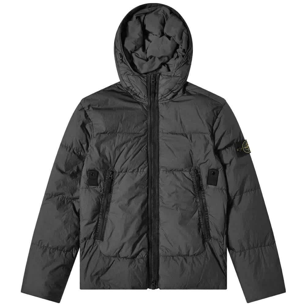 商品Stone Island|Stone Island Garment Dyed Crinkle Reps Hooded Down Jacket,价格¥5850,第1张图片