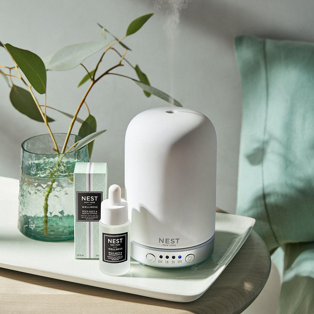 Misting Electronic Diffuser Set with Wild Mint & Eucalyptus Fragrance Oil商品第2张图片规格展示