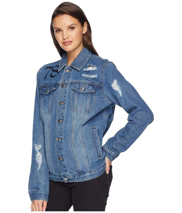 商品Juicy Couture|Denim Hollywood Discharged Jacket,价格¥334,第2张图片详细描述