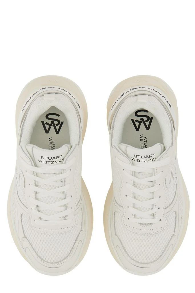 商品Stuart Weitzman|Stuart Weitzman Logo Patch Mesh Lace-Up Sneakers,价格¥1989,第5张图片详细描述