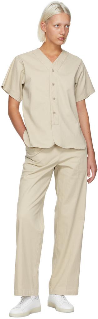 Beige Cotton Boy Scout Shirt商品第4张图片规格展示