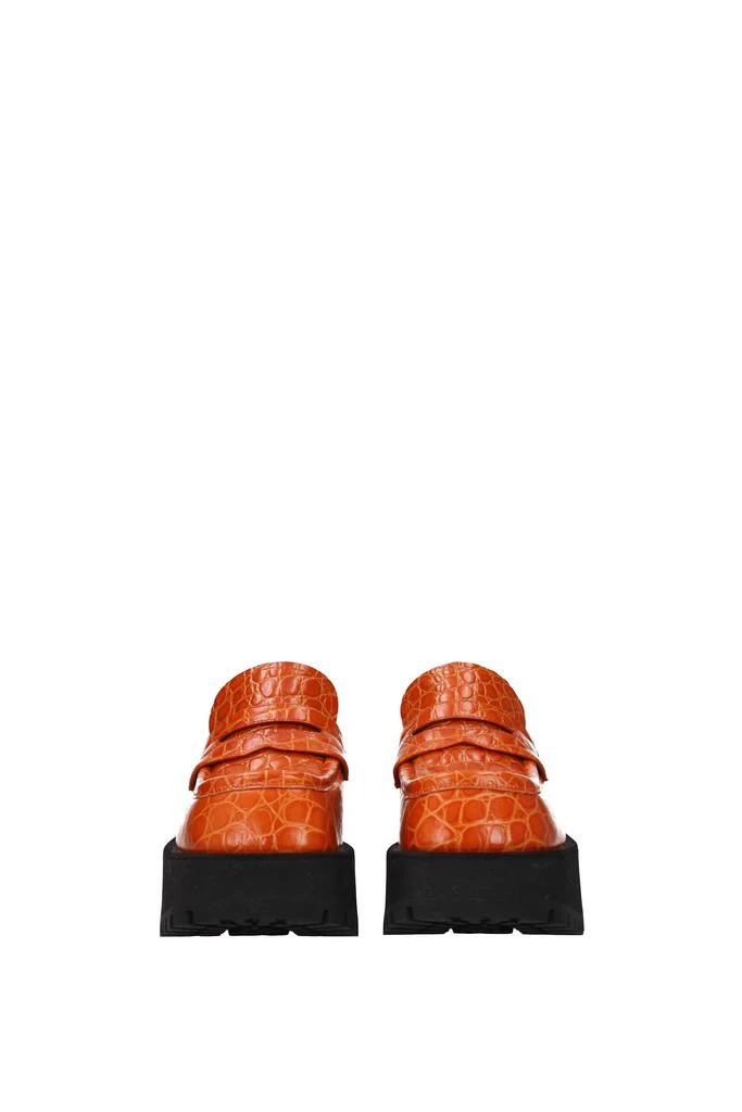 商品Marni|Loafers Leather Orange Dragon Fire,价格¥3032,第3张图片详细描述