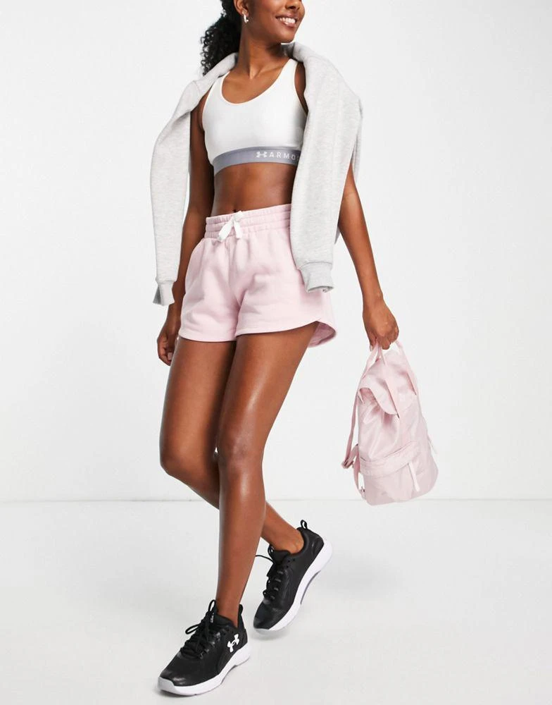 商品Under Armour|Under Armour Rival fleece shorts in dusty pink,价格¥177,第4张图片详细描述
