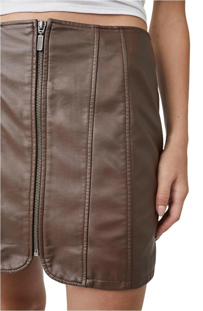 商品Free People|Layla Faux Leather Miniskirt,价格¥263,第4张图片详细描述