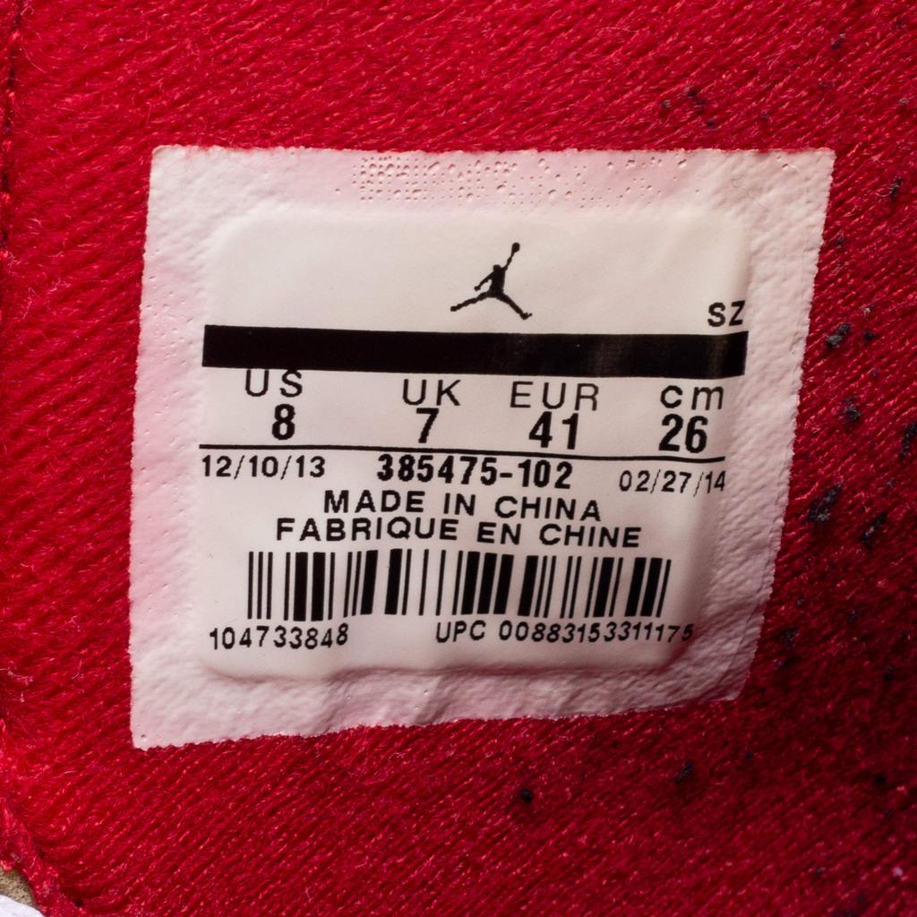 Jordan 2 Retro White/Red Leather High Top Sneakers Size 41商品第8张图片规格展示