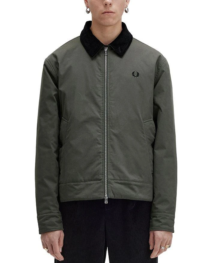 商品Fred Perry|Fredy Perry The Caban Cotton Blend Full Zip Jacket,价格¥1438,第1张图片