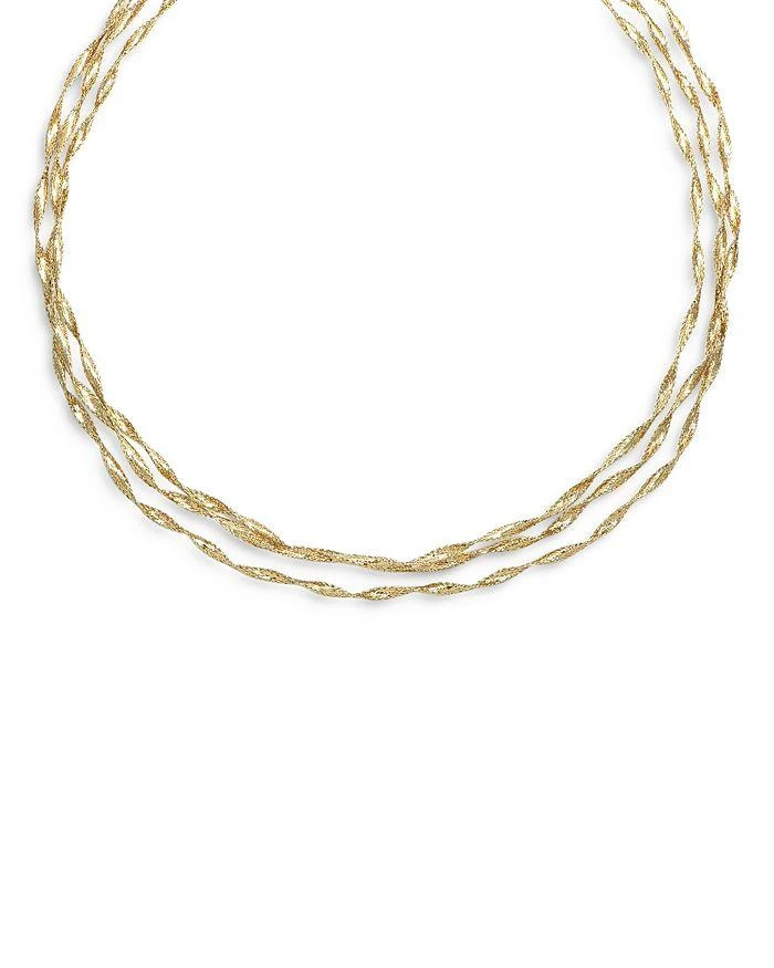 商品Alberto Amati|14K Yellow Gold Multi Strand Mesh Collar Necklace, 18",价格¥4916,第1张图片详细描述