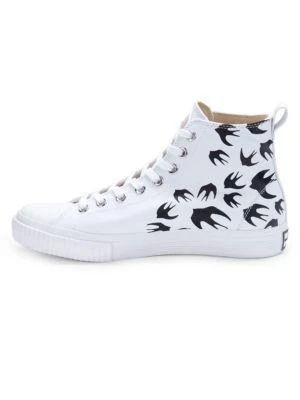 商品Alexander McQueen|Swallow Swarm High-Top Sneakers,价格¥573,第4张图片详细描述