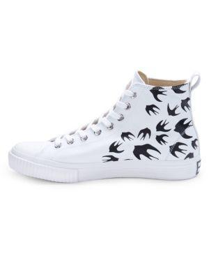 商品Alexander McQueen|Swallow Swarm High-Top Sneakers,价格¥939,第6张图片详细描述