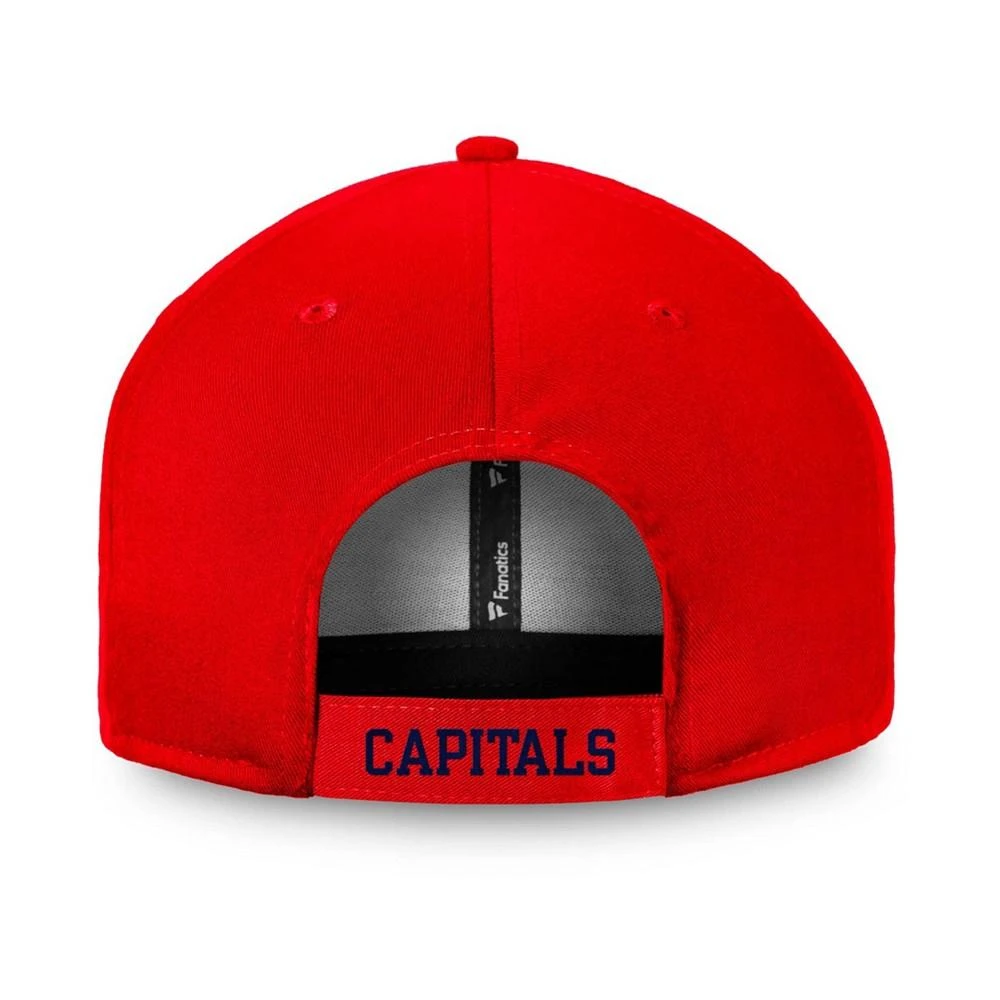 商品Fanatics|Men's Red Washington Capitals Core Adjustable Hat,价格¥165,第4张图片详细描述