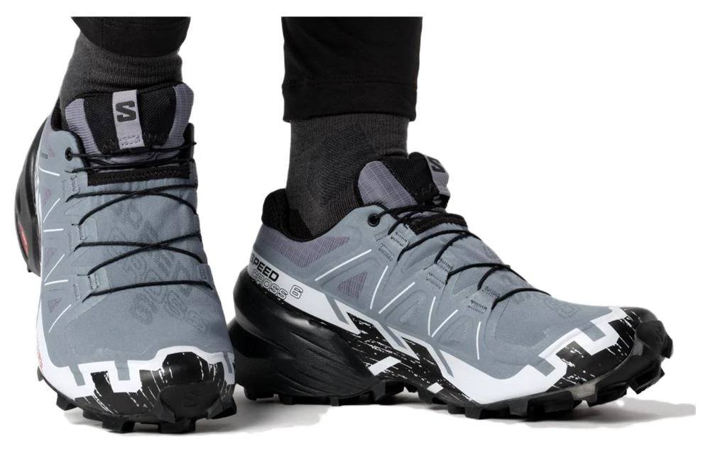 商品[国内直发] Salomon|萨洛蒙 Speedcross 6 GTX W舒适百搭 减震耐磨 低帮 徒步鞋 女款 蓝灰色,价格¥1328,第5张图片详细描述
