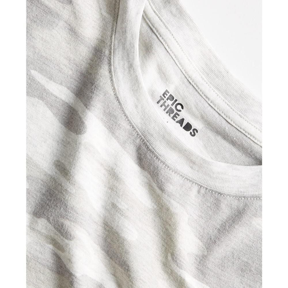 商品Epic Threads|Big Boys Camo-Print T-Shirt, Created for Macy's,价格¥30,第5张图片详细描述
