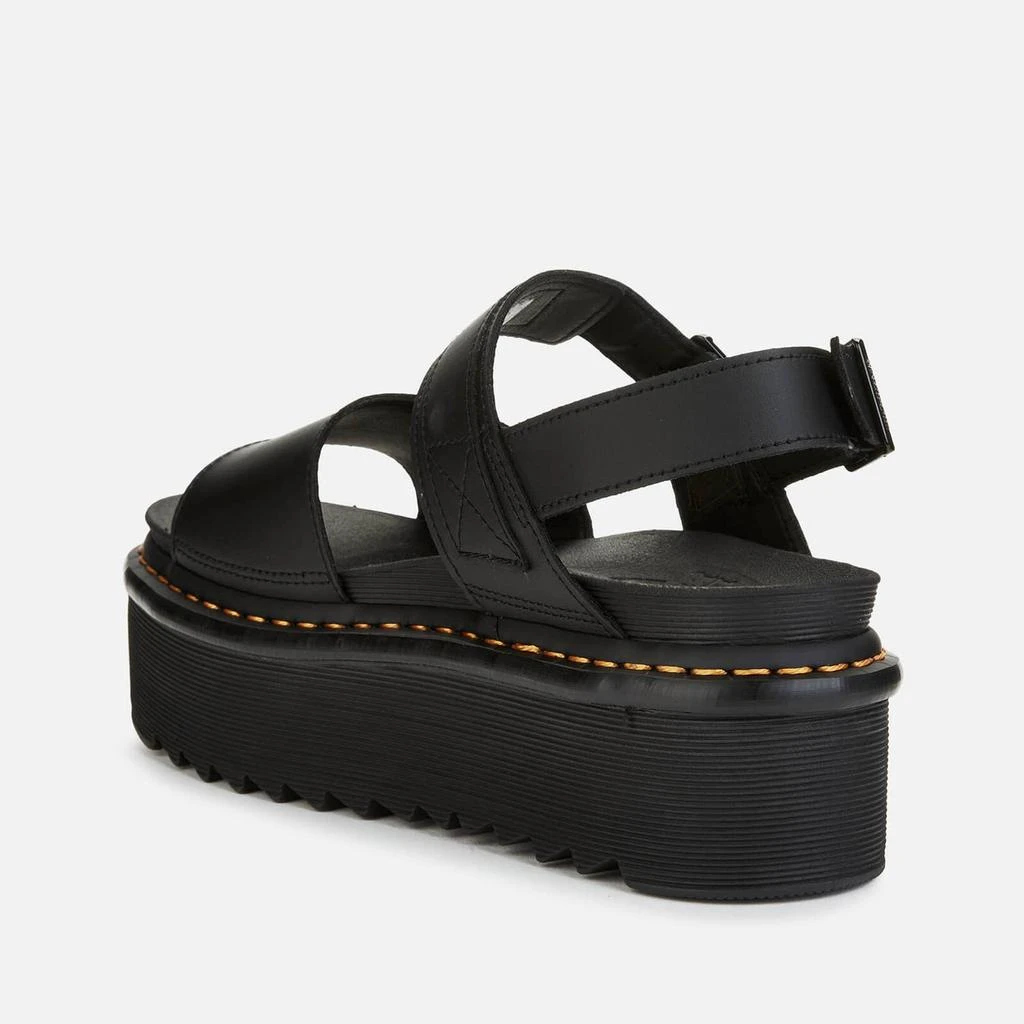 商品Dr. Martens|Dr. Martens Women's Voss Quad Double Strap Sandals - Black,价格¥758,第2张图片详细描述