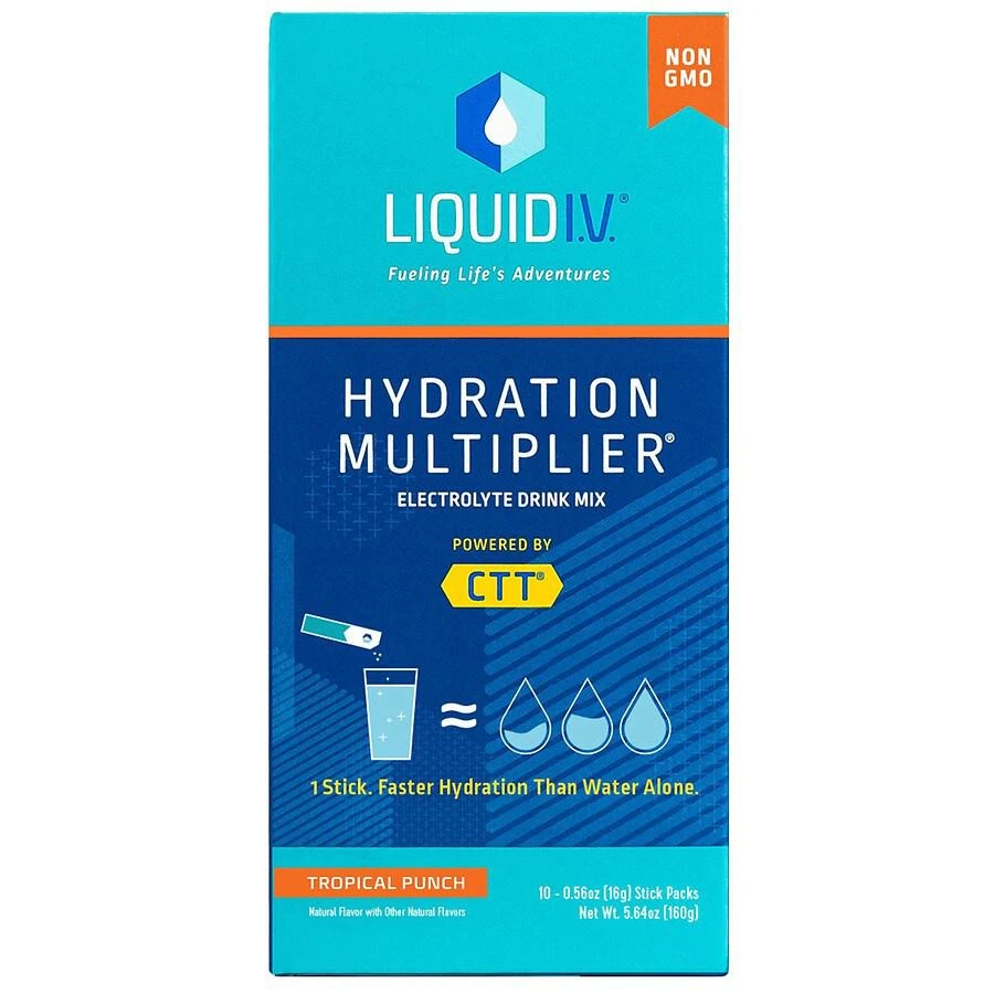 商品Liquid I.V.|Hydration Multiplier - Hydration Powder Packs Tropical Punch,价格¥150,第1张图片