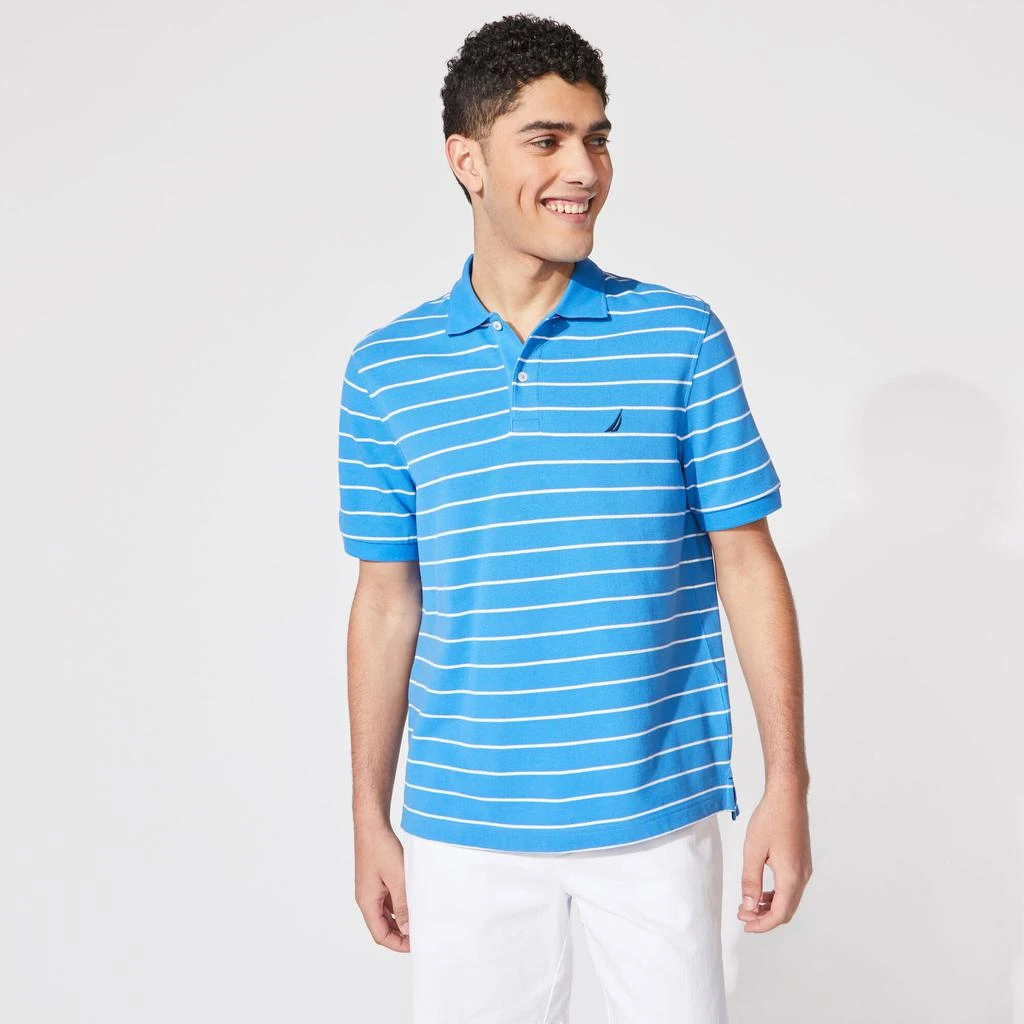 商品Nautica|Mens Classic Fit Striped Deck Polo,价格¥137,第5张图片详细描述