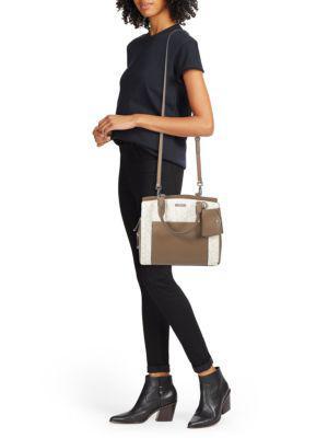 商品Calvin Klein|Nia Colorblock Top Handle Bag,价格¥746,第4张图片详细描述
