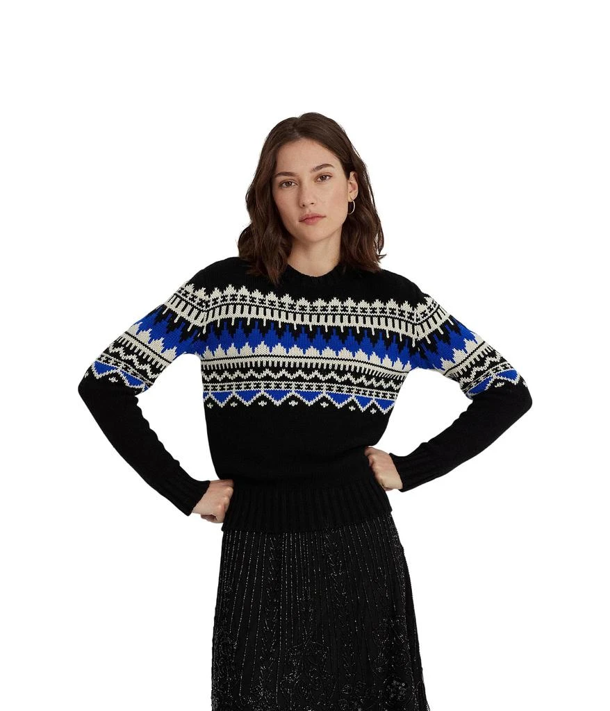 商品Ralph Lauren|Petite Fair Isle Wool-Blend Crewneck Sweater,价格¥637,第1张图片