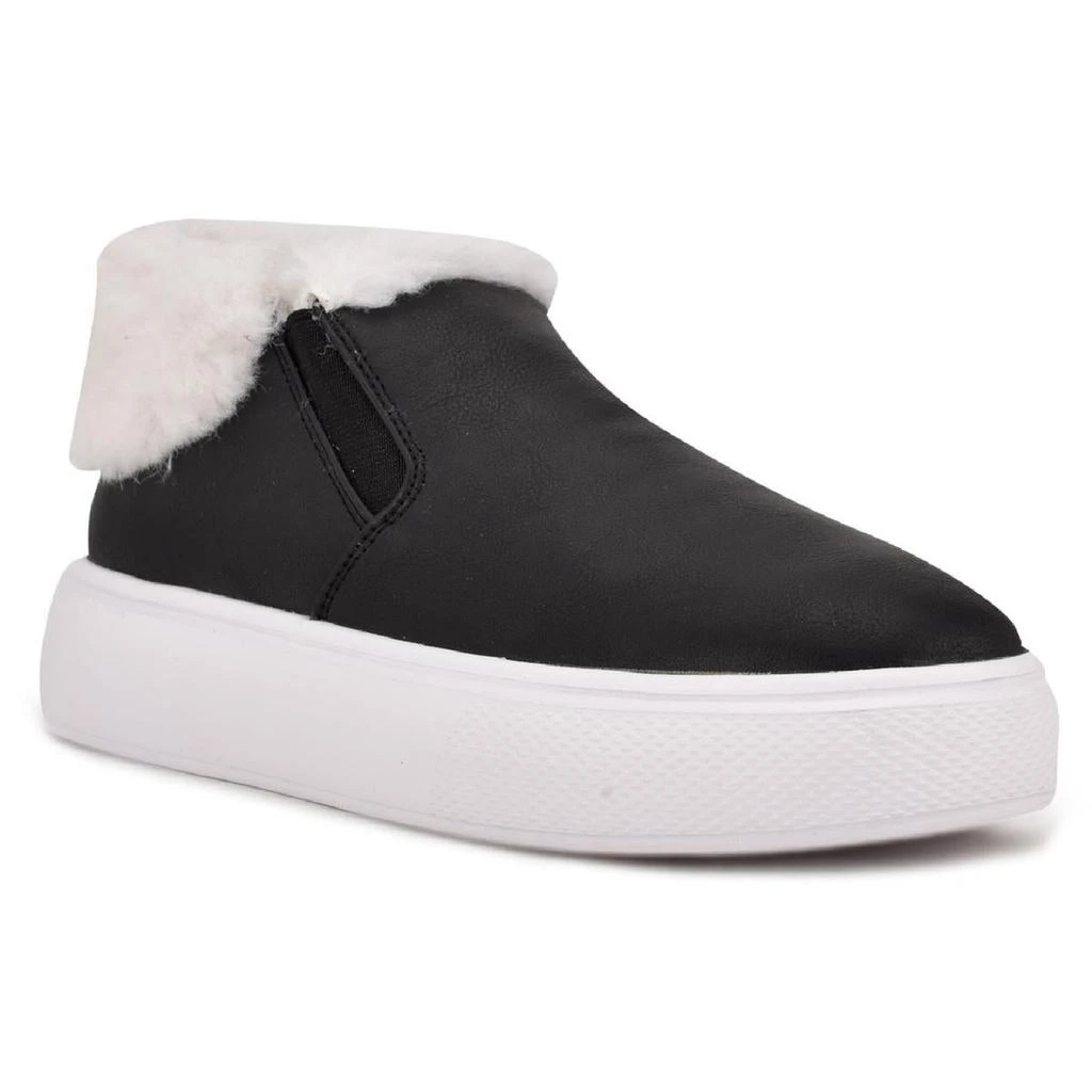 商品Nine West|Nine West Womens Klines Faux Leather Llifestyle Slip-On Sneakers,价格¥84,第1张图片