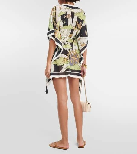 商品Tory Burch|印花棉质与真丝连衣裙,价格¥4446,第3张图片详细描述