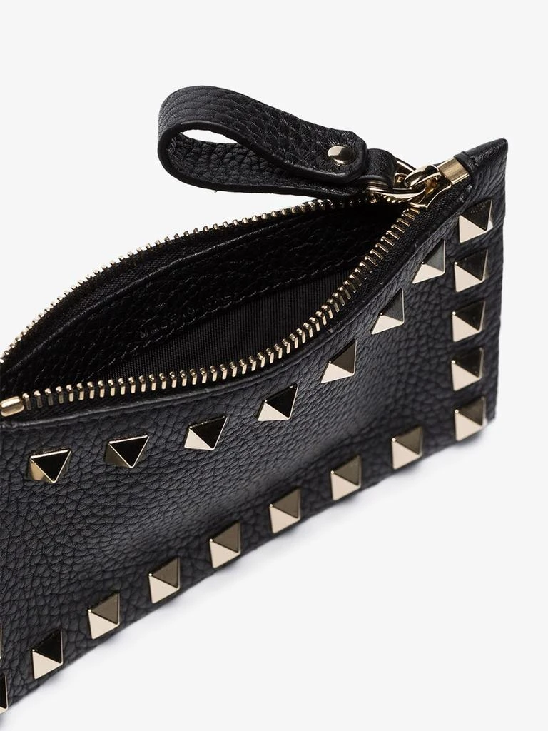 商品Valentino|VALENTINO GARAVANI - Rockstud Leather Zipped Card Case,价格¥2946,第4张图片详细描述