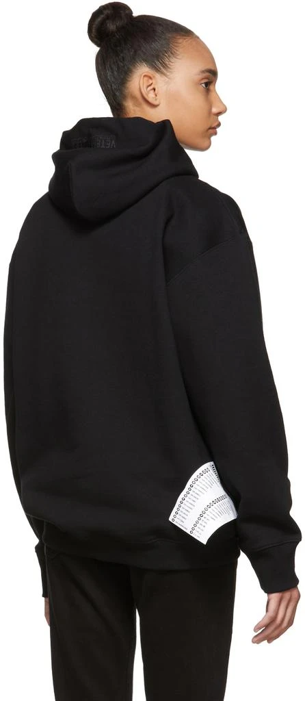 商品Vetements|Black Logo Hoodie,价格¥2775,第3张图片详细描述