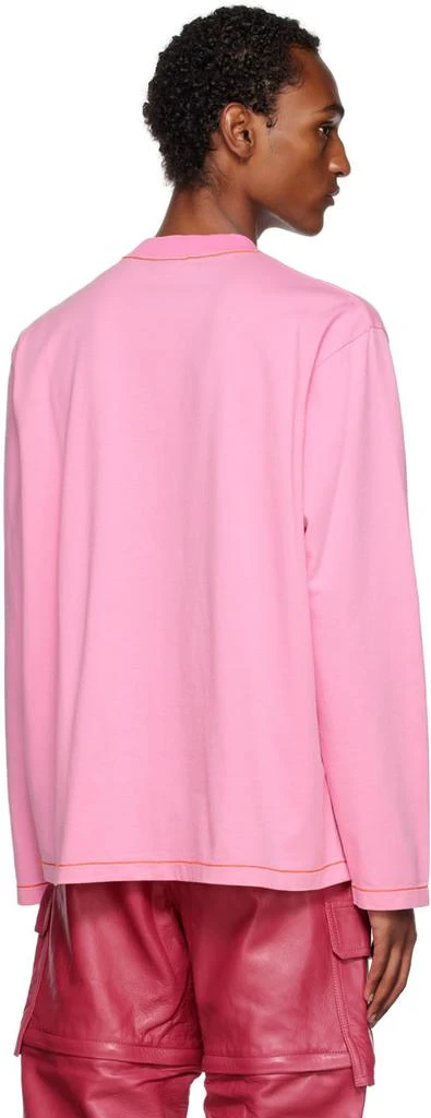 商品Jacquemus|Pink Le Papier 'Le T-Shirt Pate À Modeler' Long Sleeve T-Shirt,价格¥760,第3张图片详细描述