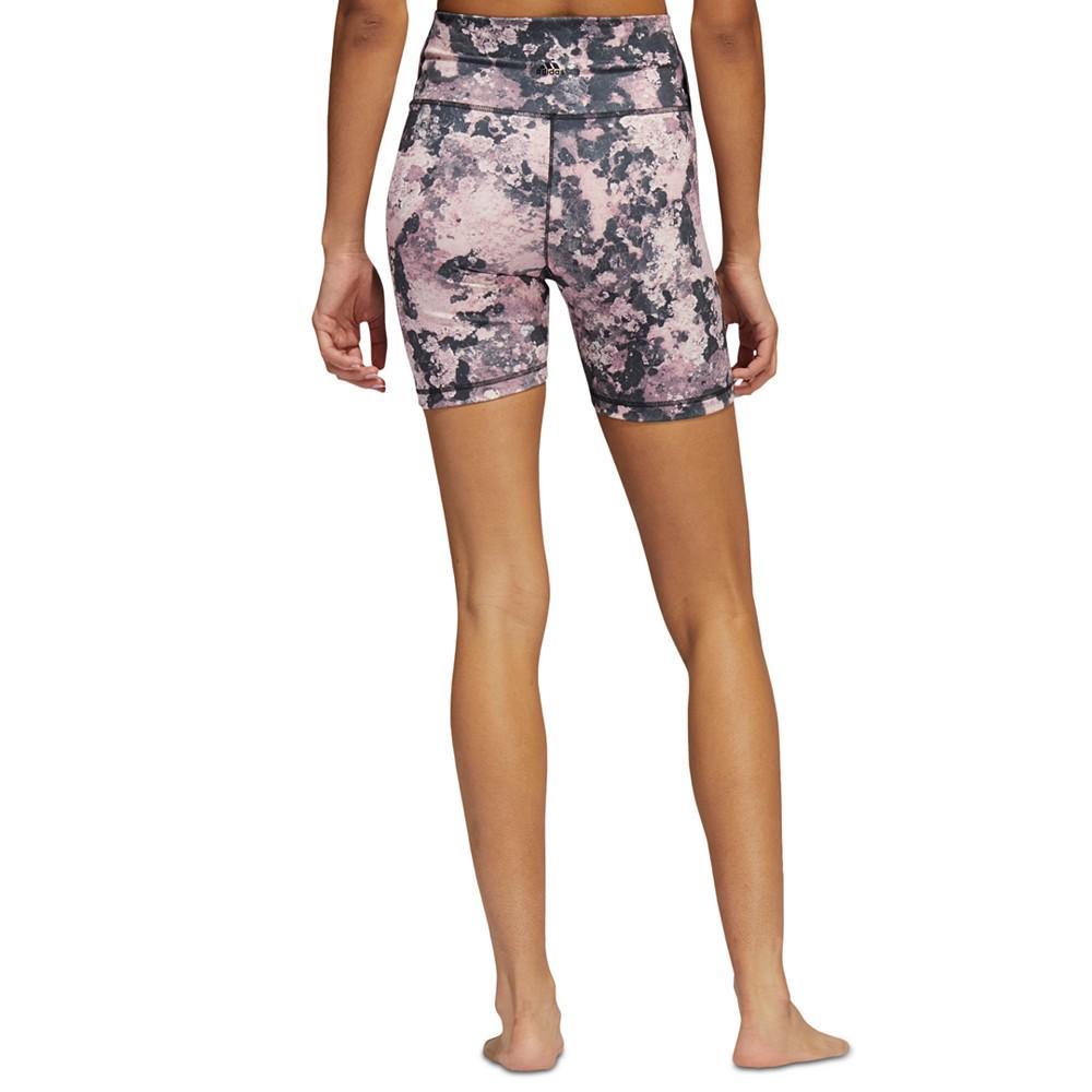 商品Adidas|Women's Yoga Studio Printed Short Tights,价格¥267,第4张图片详细描述