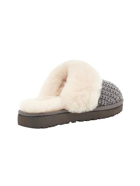 商品UGG|Cozy Sheepskin-Lined Knit Slippers,价格¥884,第5张图片详细描述