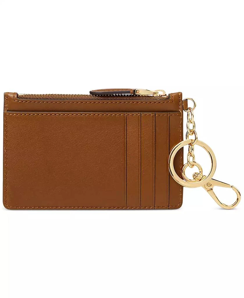商品Ralph Lauren|Full-Grain Leather Key-Ring Small Zip Card Case,价格¥564,第2张图片详细描述