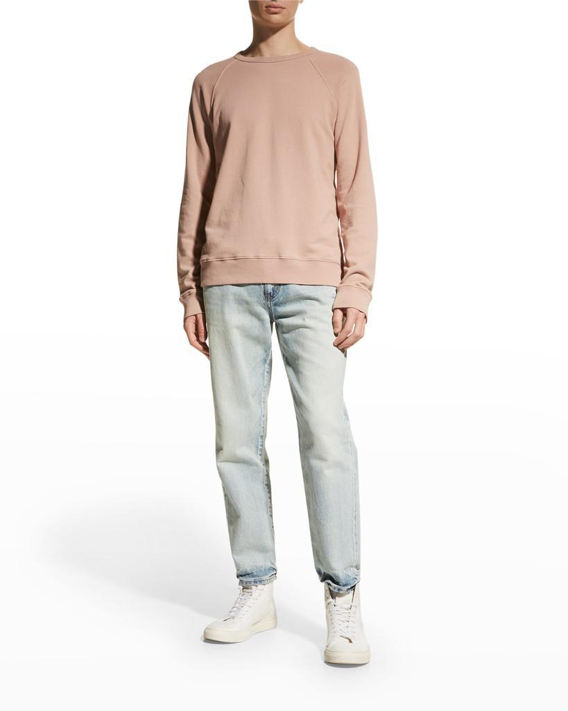 商品Vince|Men's Crewneck Garment Dyed Cotton Sweatshirt,价格¥625,第5张图片详细描述
