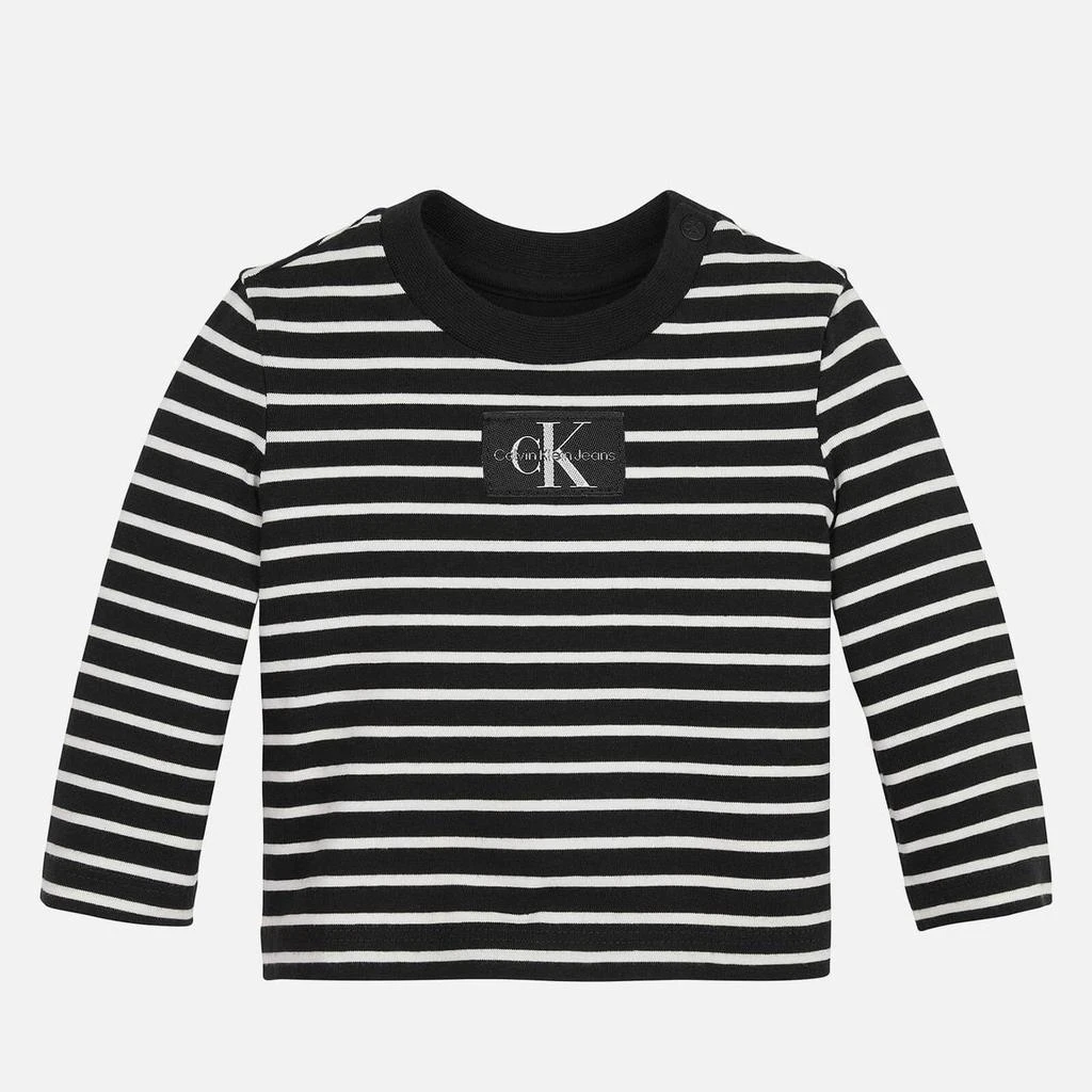 商品Calvin Klein|Calvin Klein Baby Striped Stretch-Cotton T-Shirt,价格¥191,第1张图片