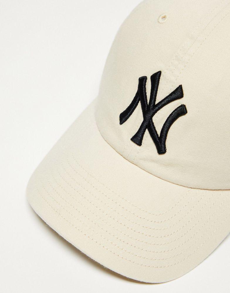 商品47 Brand|47 Clean Up MLB NY Yankees unisex baseball cap in off white,价格¥213,第6张图片详细描述